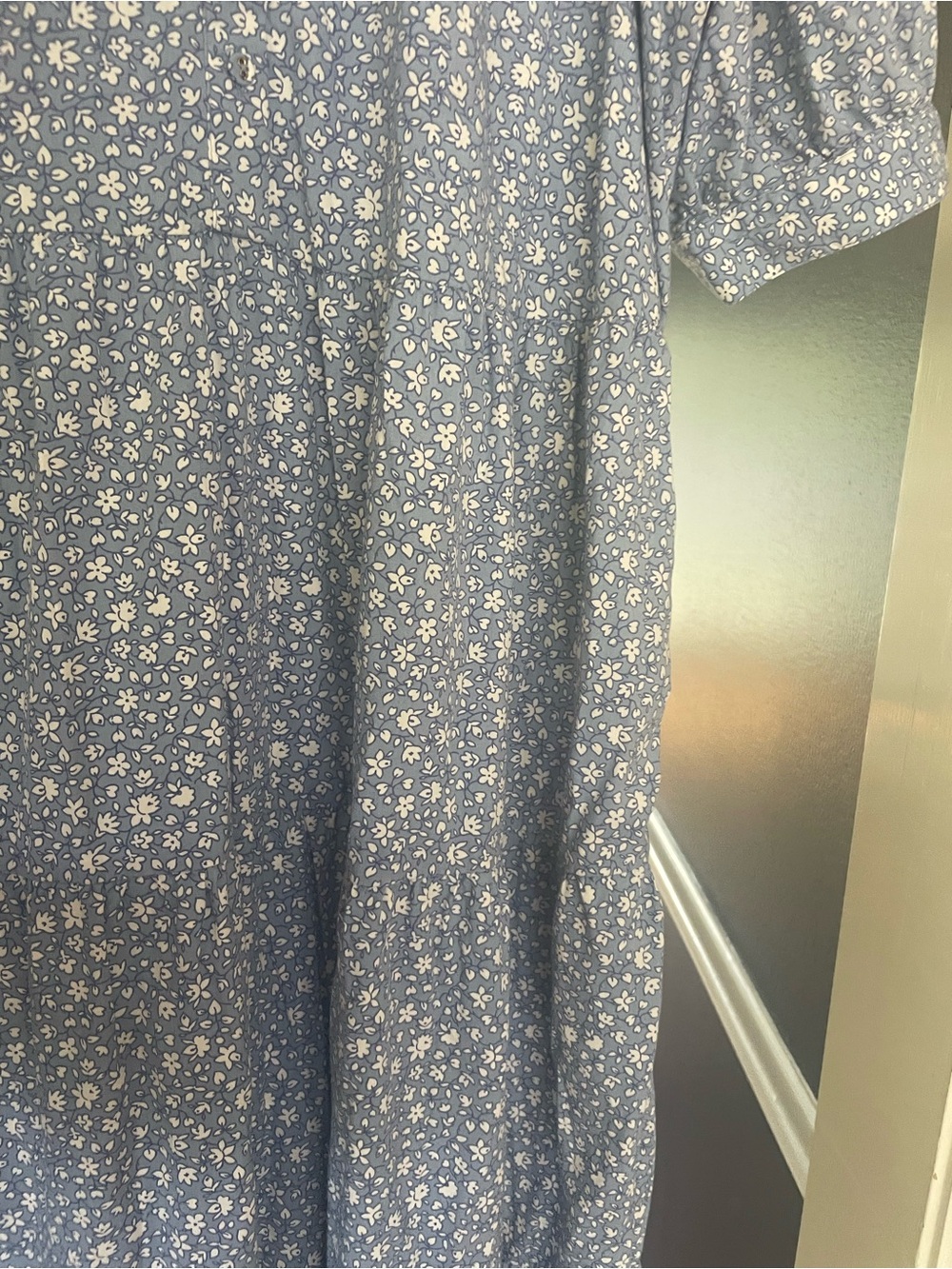Madewell Light Blue Floral dress XL maxi EUC! - Picture 10 of 10